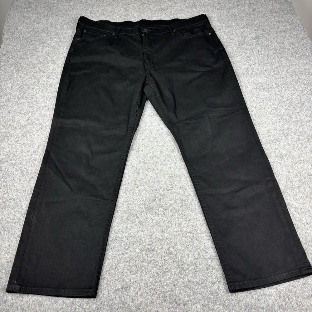 Levi's 541 Jeans Mens 42x30 Athletic‎ Taper Black Straight Denim Classic Casual
